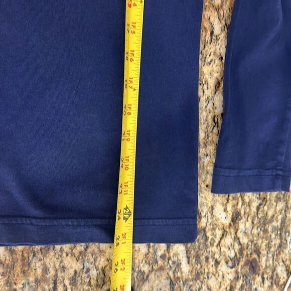 Vineyard Vines Navy Blue Cotton Christmas Long Sleeve Top Size M - Picture 6 of 7
